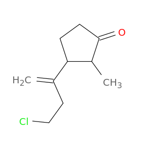 Cyclopentanone, 3-(3-chloro-1-methylenepropyl)-2-methyl-