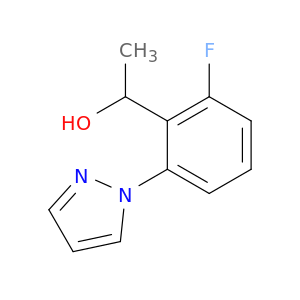 1-[2-Fluoro-6-(1H-pyrazol-1-yl)phenyl]ethan-1-ol