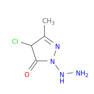 3H-Pyrazol-3-one, 4-chloro-2-hydrazino-2,4-dihydro-5-methyl-