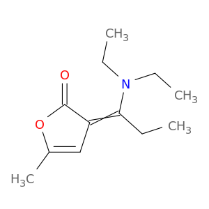 2(3H)-Furanone, 3-[1-(diethylamino)propylidene]-5-methyl-