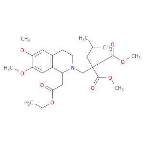 丙二酸,[[1-(2-乙氧基-2-氧乙基)-3,4-二氢-6,7-二甲氧基-2(1H)-苏喹啉基]甲基](2-甲基丙基)-,二甲酯
