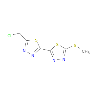 2,2'-Bi-1,3,4-thiadiazole, 5-(chloromethyl)-5'-(methylthio)-