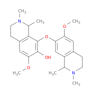 6-METHOXY-8-((6-METHOXY-1,2-DIMETHYL-1,2,3,4-TETRAHYDRO-7-ISOQUINOLINYL)OXY)-1,2-DIMETHYL-1,2,3,4-TETRAHYDRO-7-ISOQUINOLINOL