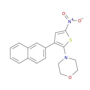 Morpholine, 4-[3-(2-naphthalenyl)-5-nitro-2-thienyl]-