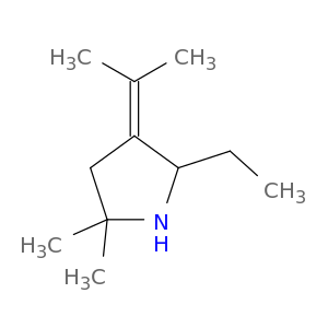 Pyrrolidine,5-ethyl-2,2-dimethyl-4-(1-methylethylidene)-