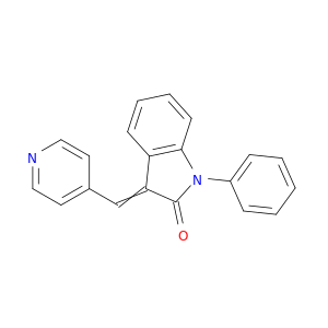 2H-Indol-2-one, 1,3-dihydro-1-phenyl-3-(4-pyridinylmethylene)-