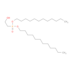 Phosphonic acid, (2-hydroxyethyl)-, didodecyl ester
