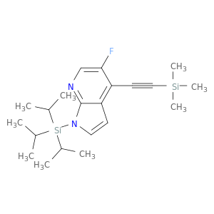 5-氟-4-[2-(三甲基甲硅烷基)乙炔基]-1-[Tris(1-甲乙基)甲硅烷基]-1H-吡咯,[2,3-B]吡啶