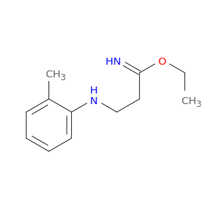 Propionimidic acid, 3-o-toluidino-, ethyl ester (8CI)