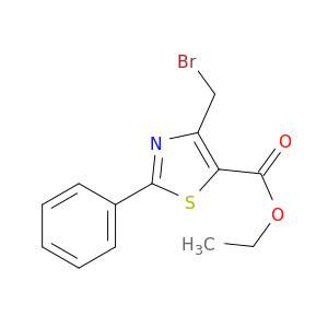 5-Thiazolecarboxylic acid, 4-(bromomethyl)-2-phenyl-, ethyl ester