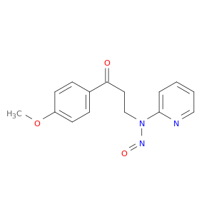 1-Propanone, 1-(4-methoxyphenyl)-3-(nitroso-2-pyridinylamino)-