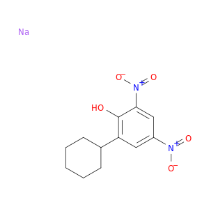 Phenol,2-cyclohexyl-4,6-dinitro-, sodium salt (1:1)