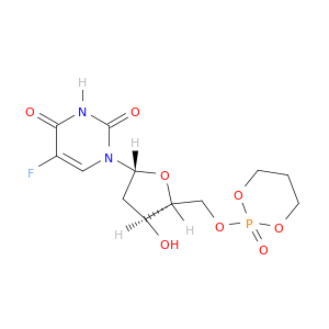 Uridine, 2'-deoxy-5-fluoro-5'-O-(2-oxido-1,3,2-dioxaphosphorinan-2-yl)-