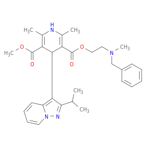 3,5-Pyridinedicarboxylicacid,1,4-dihydro-2,6-dimethyl-4-[2-(1-methylethyl)pyrazolo[1,5-a]pyridin-3-yl]-,3-methyl 5-[2-[methyl(phenylmethyl)amino]ethyl] ester