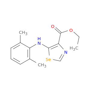 4-Selenazolecarboxylic acid, 5-[(2,6-dimethylphenyl)amino]-, ethyl ester