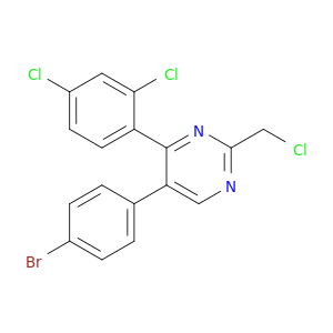 Pyrimidine, 5-(4-bromophenyl)-2-(chloromethyl)-4-(2,4-dichlorophenyl)-
