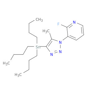 Pyridine, 2-fluoro-3-[5-methyl-4-(tributylstannyl)-1H-1,2,3-triazol-1-yl]-