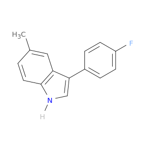 1H-Indole, 3-(4-fluorophenyl)-5-methyl-