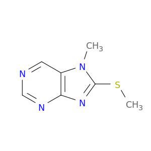 7H-Purine, 7-methyl-8-(methylthio)-