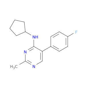 4-Pyrimidinamine, N-cyclopentyl-5-(4-fluorophenyl)-2-methyl-