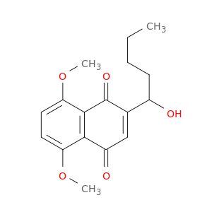 1,4-Naphthalenedione, 2-(1-hydroxypentyl)-5,8-dimethoxy-