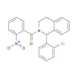 Isoquinoline, 1-(2-chlorophenyl)-1,2,3,4-tetrahydro-2-(2-nitrobenzoyl)-