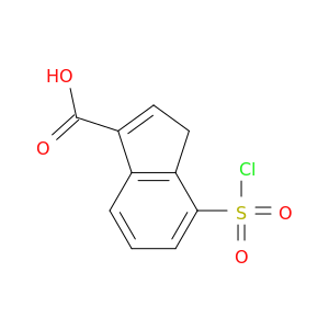 1H-Indene-3-carboxylic acid, 7-(chlorosulfonyl)-