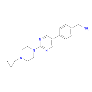 Benzenemethanamine, 4-[2-(4-cyclopropyl-1-piperazinyl)-5-pyrimidinyl]-