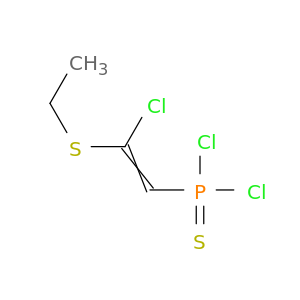 Phosphonothioic dichloride, [2-chloro-2-(ethylthio)ethenyl]-