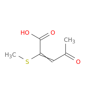 2-Pentenoic acid, 2-(methylthio)-4-oxo-