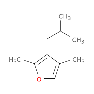 Furan, 2,4-dimethyl-3-(2-methylpropyl)-