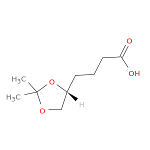 1,3-Dioxolane-4-butanoic acid, 2,2-dimethyl-, (4R)-