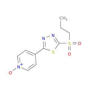 Pyridine, 4-[5-(propylsulfonyl)-1,3,4-thiadiazol-2-yl]-, 1-oxide