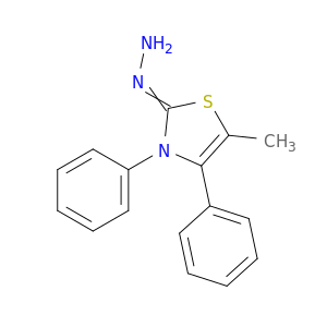 2(3H)-Thiazolone, 5-methyl-3,4-diphenyl-, hydrazone