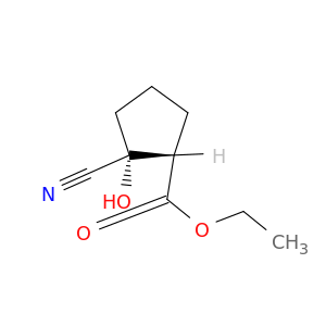 Cyclopentanecarboxylic acid, 2-cyano-2-hydroxy-, ethyl ester, (1S,2R)-