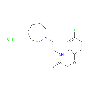 Acetamide,2-(4-chlorophenoxy)-N-[2-(hexahydro-1H-azepin-1-yl)ethyl]-, hydrochloride (1:1)