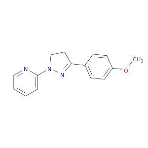 Pyridine, 2-[4,5-dihydro-3-(4-methoxyphenyl)-1H-pyrazol-1-yl]-