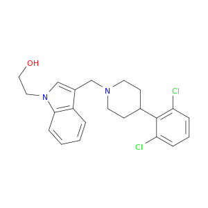 1H-Indole-1-ethanol, 3-[[4-(2,6-dichlorophenyl)-1-piperidinyl]methyl]-