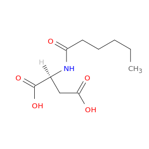 L-Aspartic acid, N-(1-oxohexyl)-