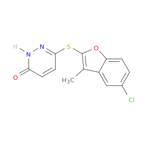3(2H)-Pyridazinone, 6-[(5-chloro-3-methyl-2-benzofuranyl)thio]-