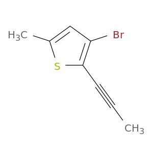 Thiophene, 3-bromo-5-methyl-2-(1-propynyl)-