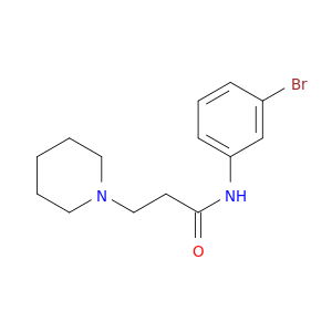 1-Piperidinepropanamide, N-(3-bromophenyl)-