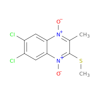 Quinoxaline,6,7-dichloro-2-methyl-3-(methylthio)-, 1,4-dioxide