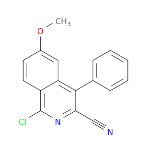 3-Isoquinolinecarbonitrile, 1-chloro-6-methoxy-4-phenyl-