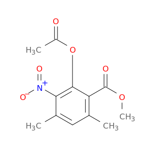 Benzoic acid, 2-(acetyloxy)-4,6-dimethyl-3-nitro-, methyl ester
