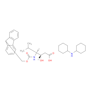 FMOC-(3S,4S)-4-氨基-3-羟基-5-甲基己酸二环己基铵盐