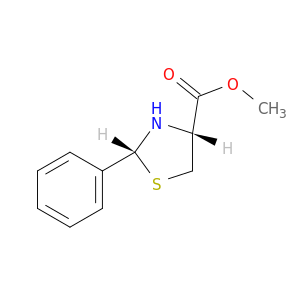 4-Thiazolidinecarboxylic acid, 2-phenyl-, methyl ester, (2R,4R)-