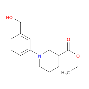 3-Piperidinecarboxylicacid, 1-[3-(hydroxymethyl)phenyl]-, ethyl ester