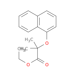 Propanoic acid, 2-methyl-2-(1-naphthalenyloxy)-, ethyl ester