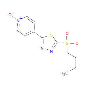 Pyridine, 4-[5-(butylsulfonyl)-1,3,4-thiadiazol-2-yl]-, 1-oxide